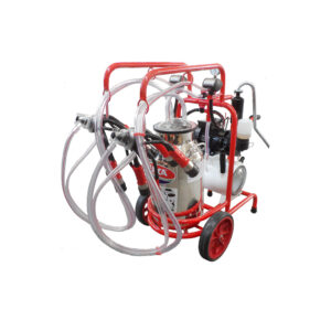 SM250 Mobile doppel Melkanlage mit 40l Edelstahl Eimer, tropf Öl System