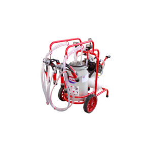 SM250 Mobile doppel Melkanlage mit 40l Aluminium Eimer, Öl System