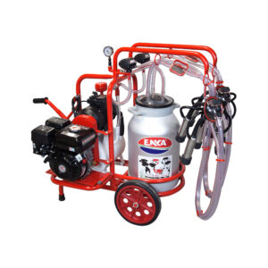 SM250 Benzinmotor Mobile doppel Melkanlage mit 40l Aluminium Eimer, Öl System