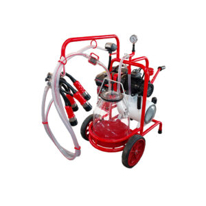 SM750 Benzinmotor Mobile doppel Melkanlage mit 40l Plastik Eimer, trocken