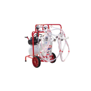 SM250KK Mobile Vierfach Schaf Melkanlage mit 40l Aluminium Eimer, tropf Öl System