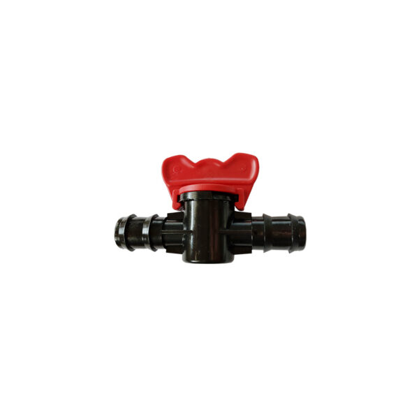 Mini valve en plastique, 16 x 16 mm, rouge