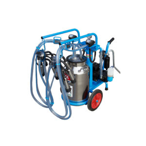 SM300 Mobile doppel Melkanlage mit 40l Edelstahl Eimer, Öl System