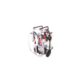 SM400 Mobile doppel Melkanlage mit 40l Edelstahl Eimer, tropf Öl System