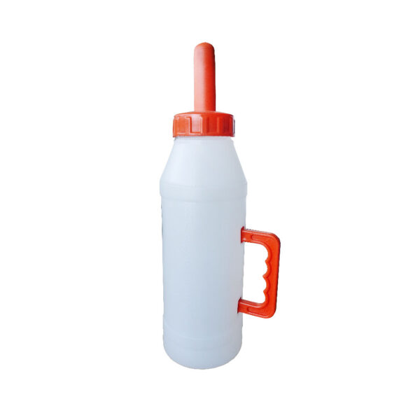 Calf bottle, 2 lt with interlaced teat, ATOR type